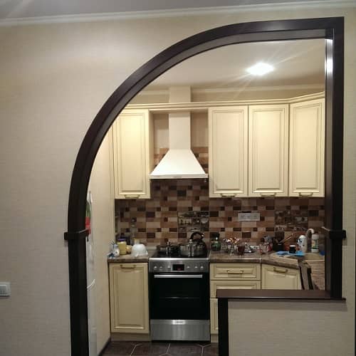 Арка на кухню вместо двери (30 фото): стильные арки в современном интерьере, плюсы и минусы