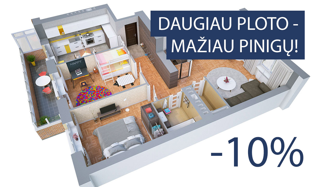 įtempiamos lubos akcija