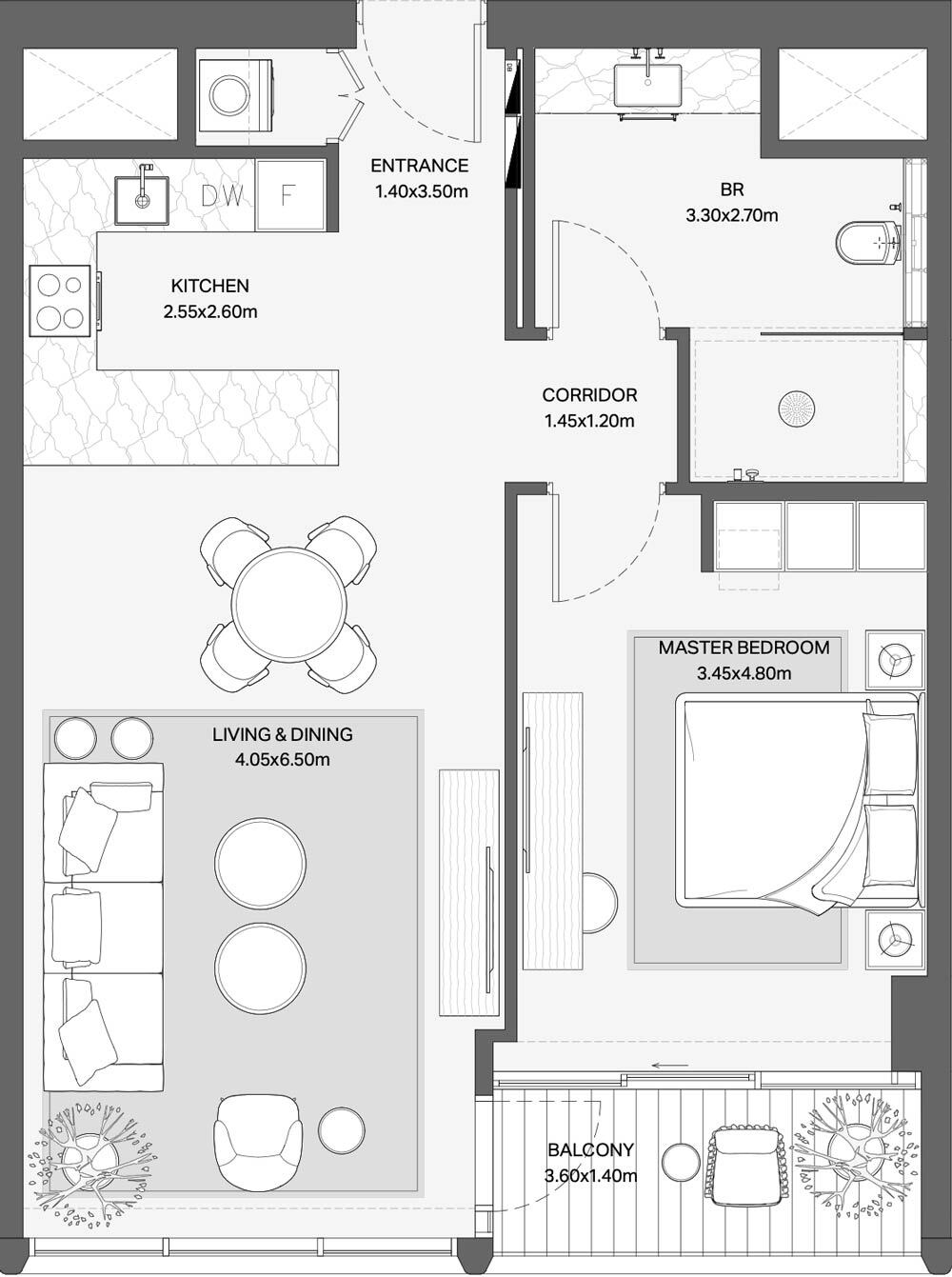 Floor Plans of Meraas Verve City Walk Dubai