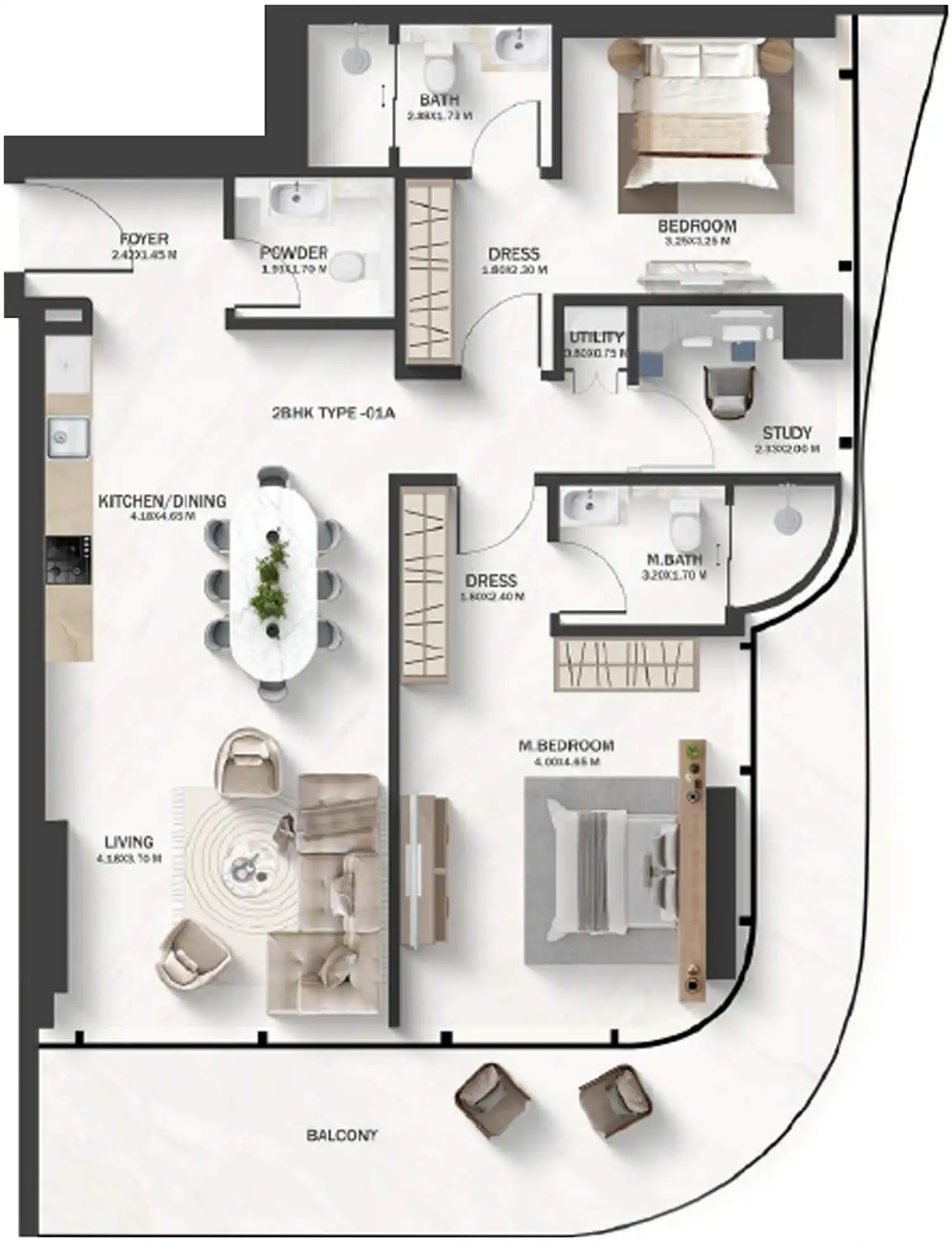 Планировка Azure Park Residences