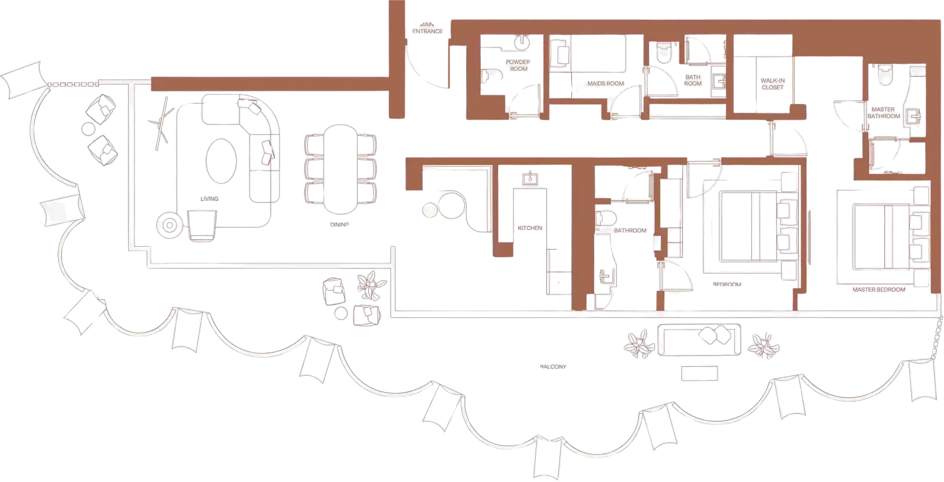 Floor Plans for Eden House Za’abeel in Dubai