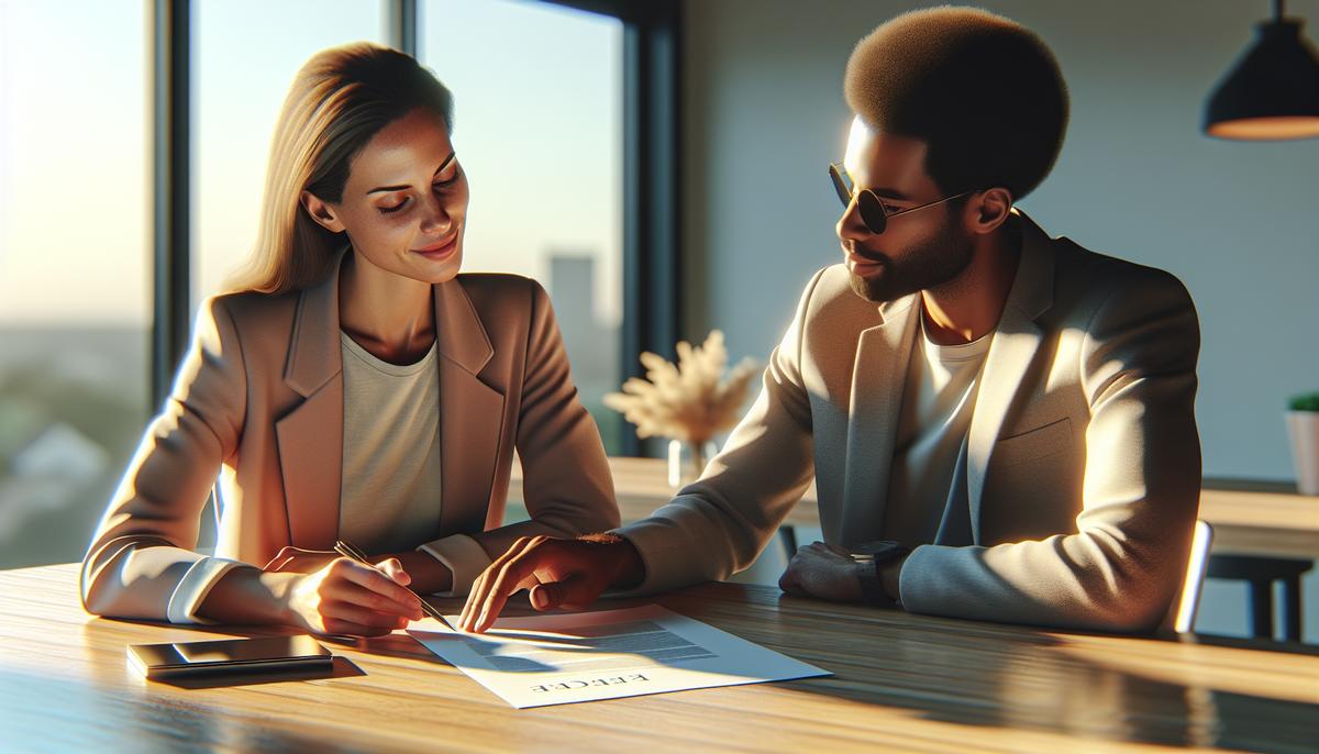 Оценка недвижимости банком: что делать, если оценка ниже цены Покупатель и агент с отчётом оценки