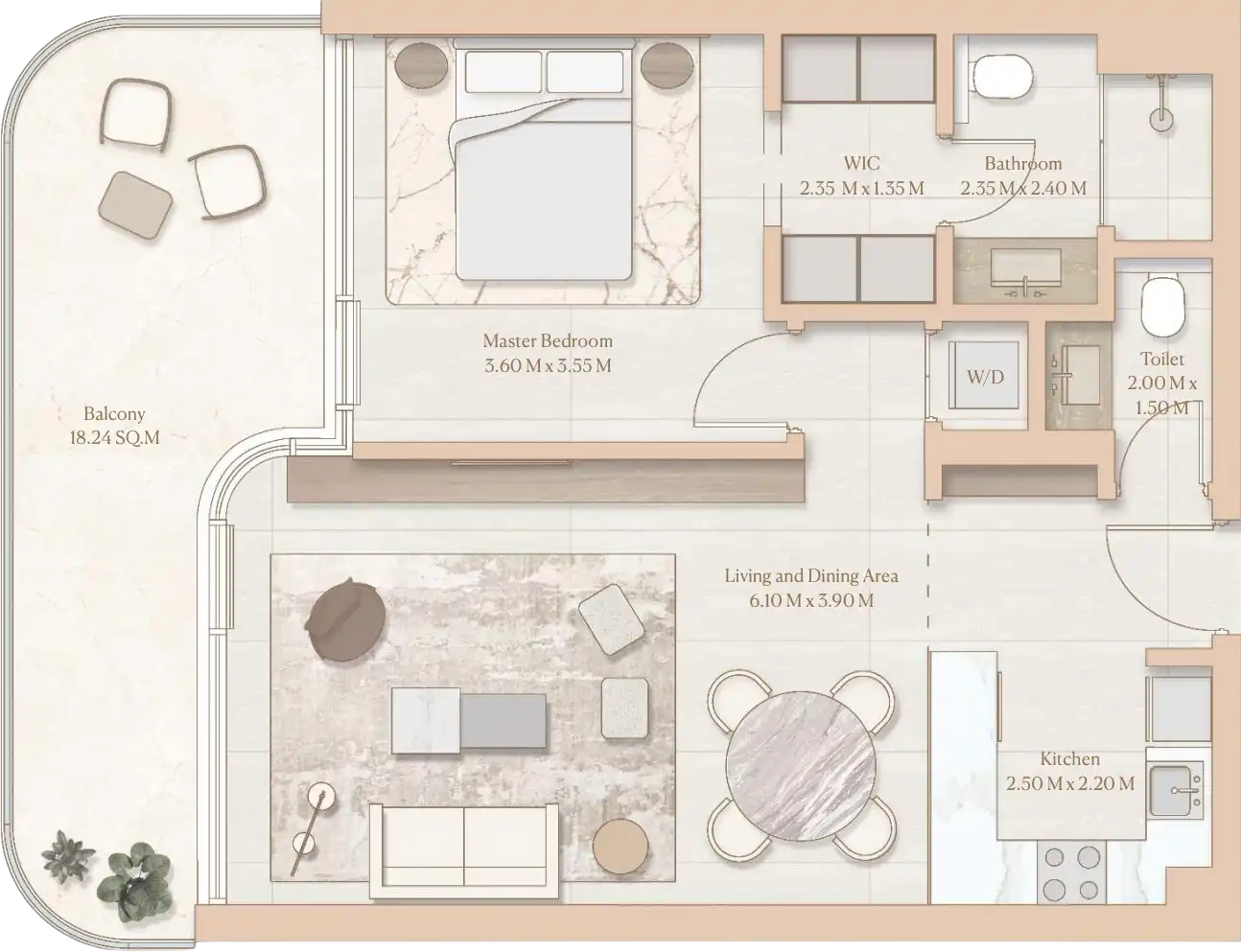 Floor Plans for Esme Beach Residences in Dubai