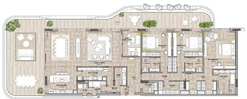 Floor Plans for IMKAN SHA Residences in Abu Dhabi