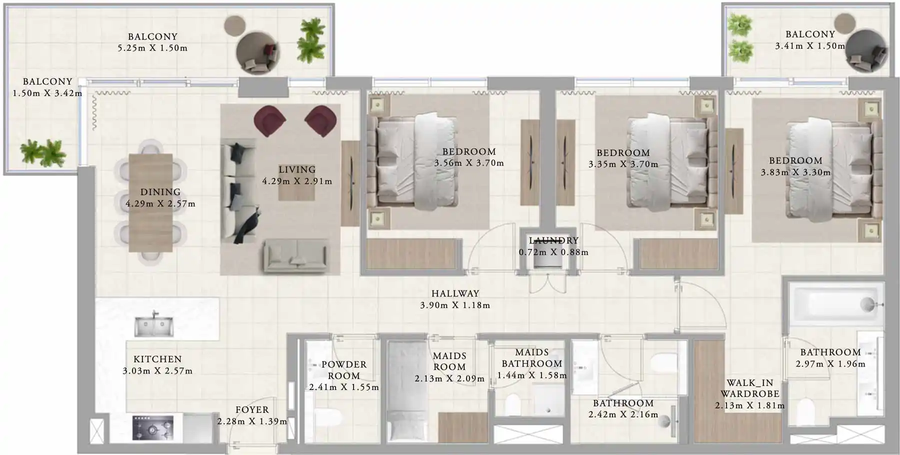 Floor Plans for Emaar Club Drive in Dubai