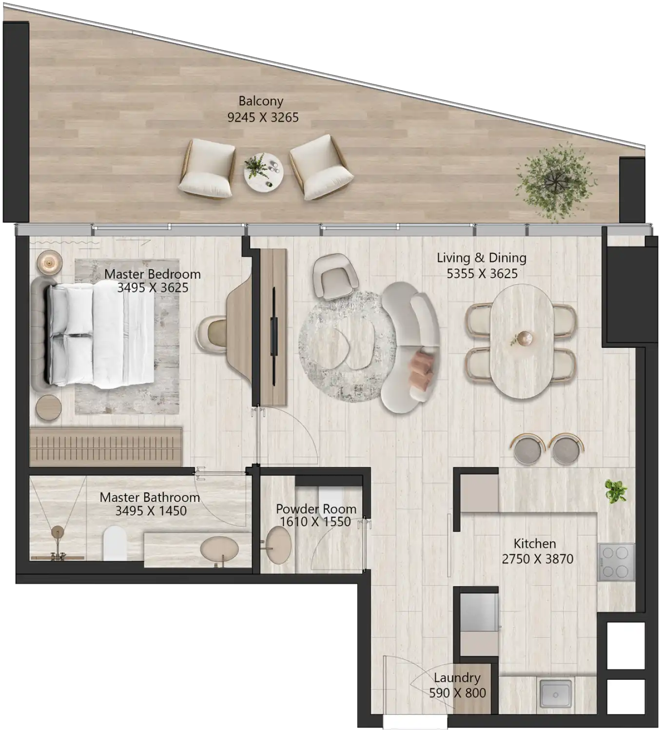 Floor Plans for IL VENTO by Kora Properties in Dubai