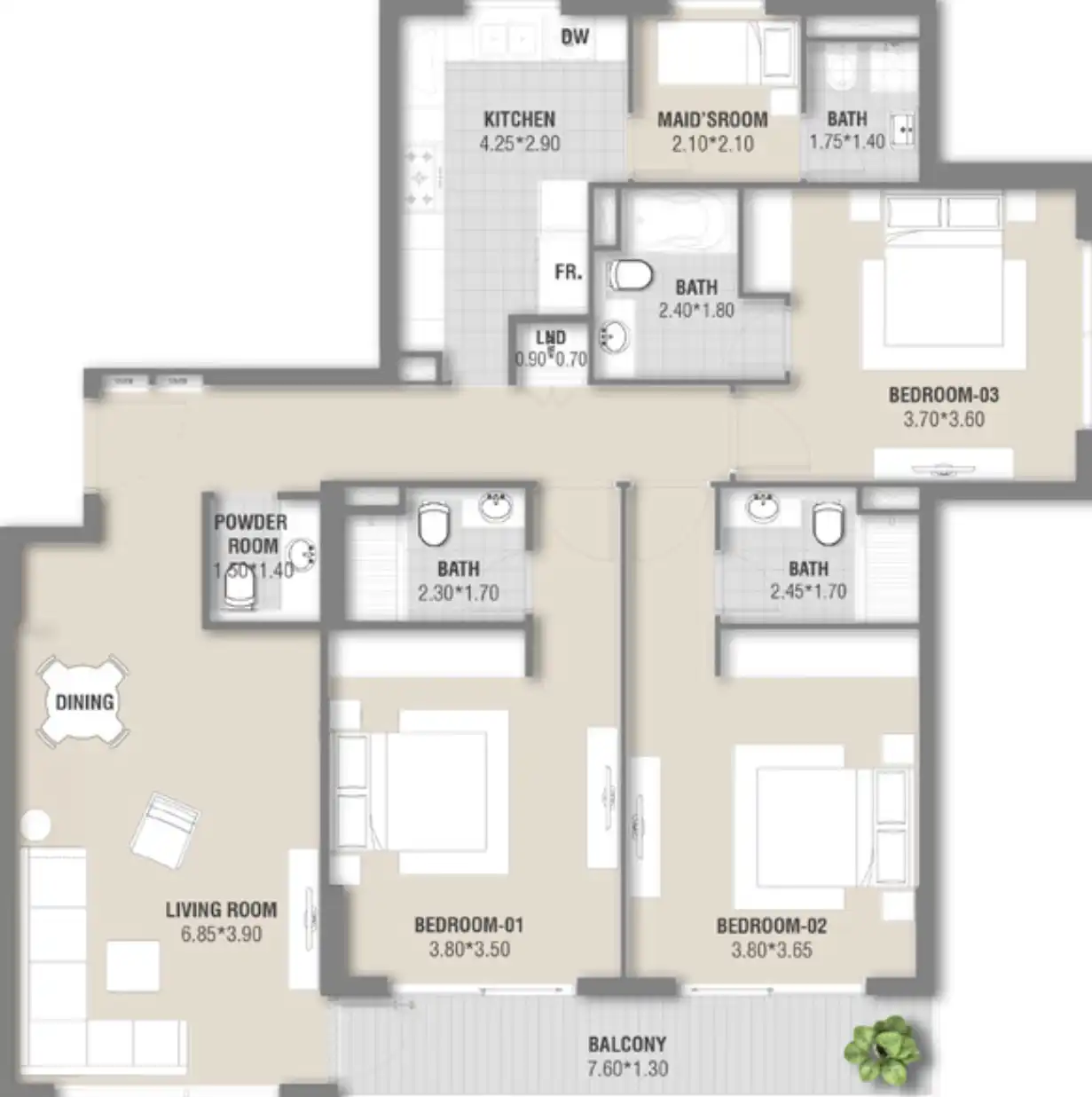 Floor Plans of ZaZEN Ivy