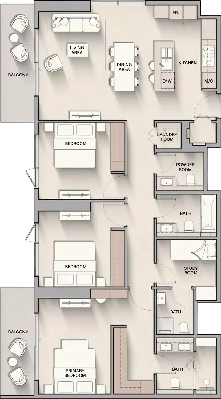 Floor Plans of Ellington The Hillgate