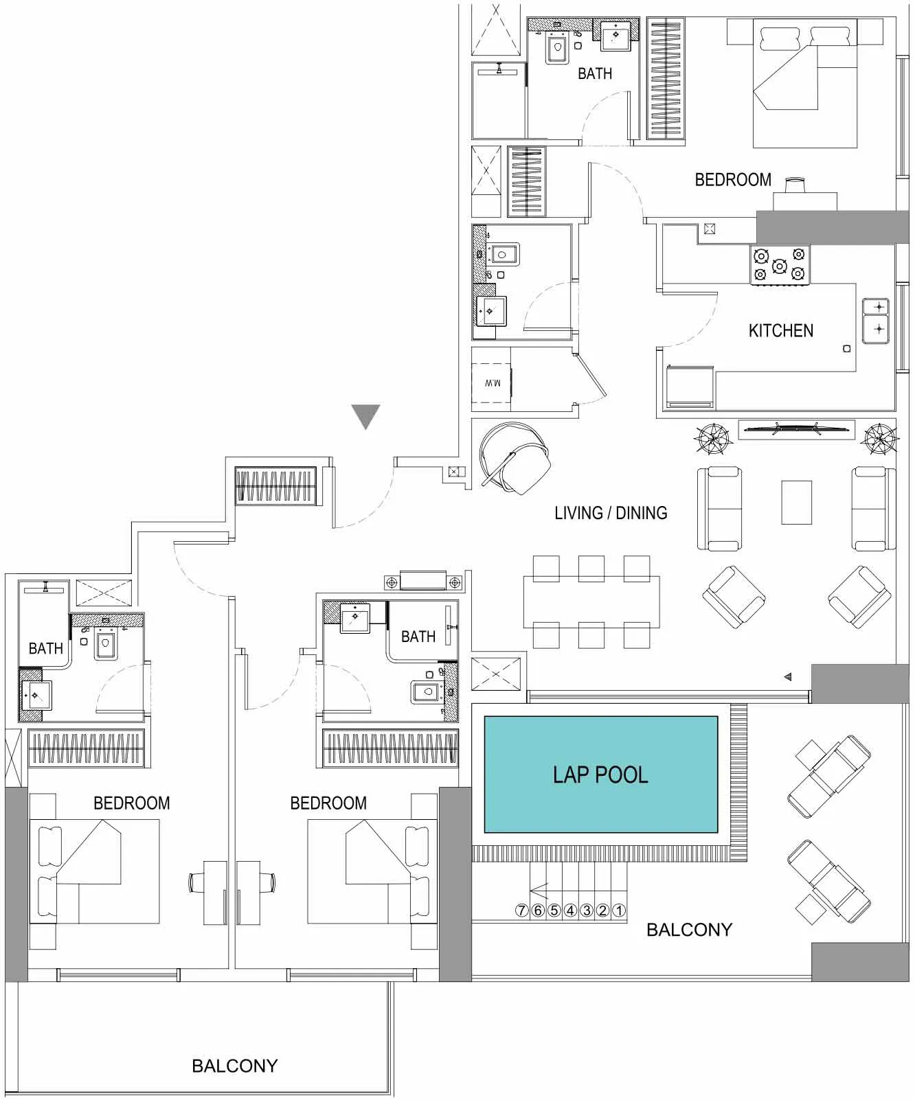 Floor Plans for Binghatti Gardenia in Dubai