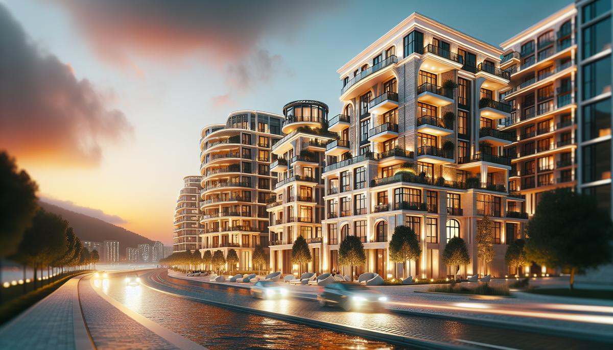 Инвестиции в апартаменты бизнес‑класса в Батуми Бизнес‑класс апартаменты в Батуми, вид на город и море