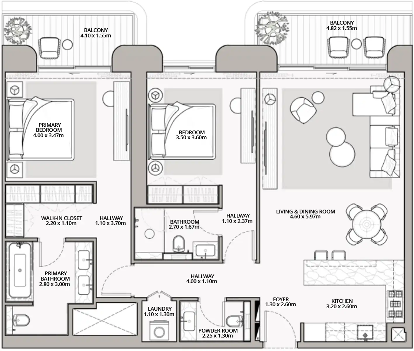 Floor Plans for Meraas Nourelle at Madinat Jumeirah Living in Dubai