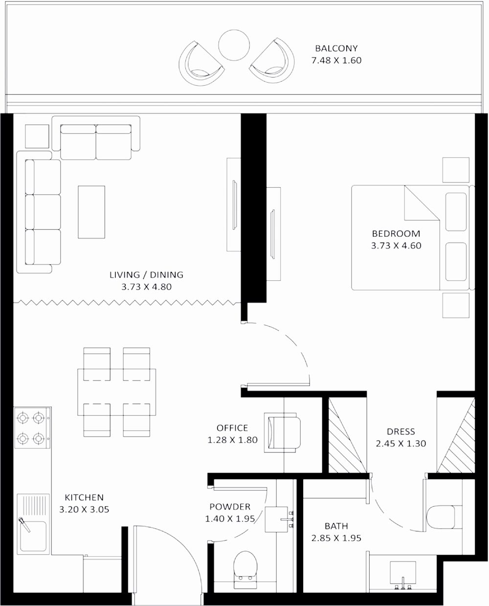 Floor Plans of Danube Bayz 101