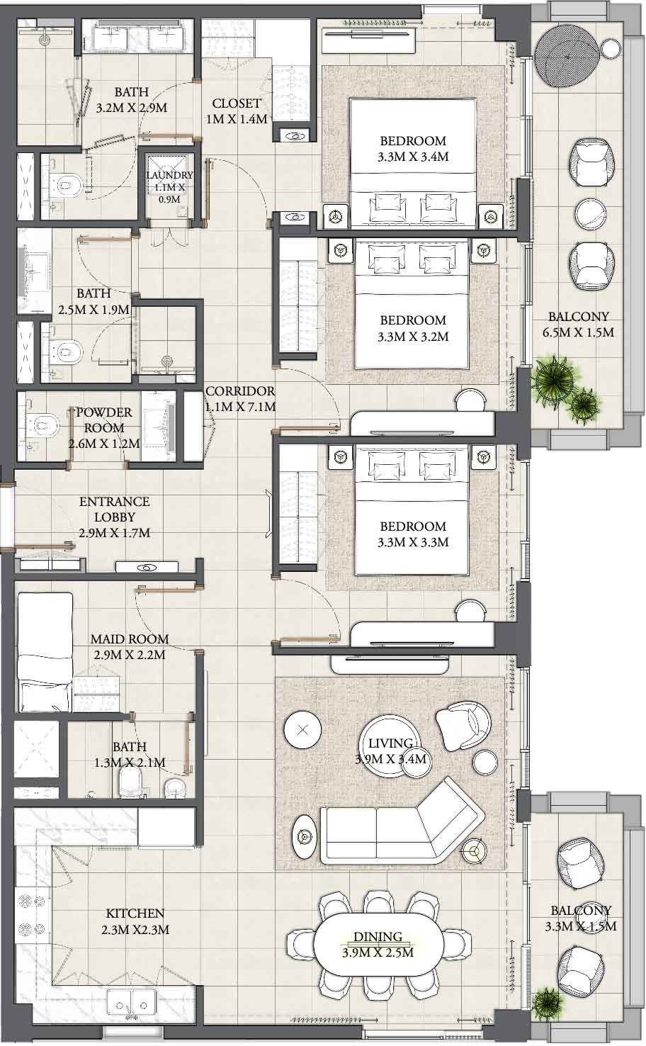 Floor Plans of Emaar Mangrove