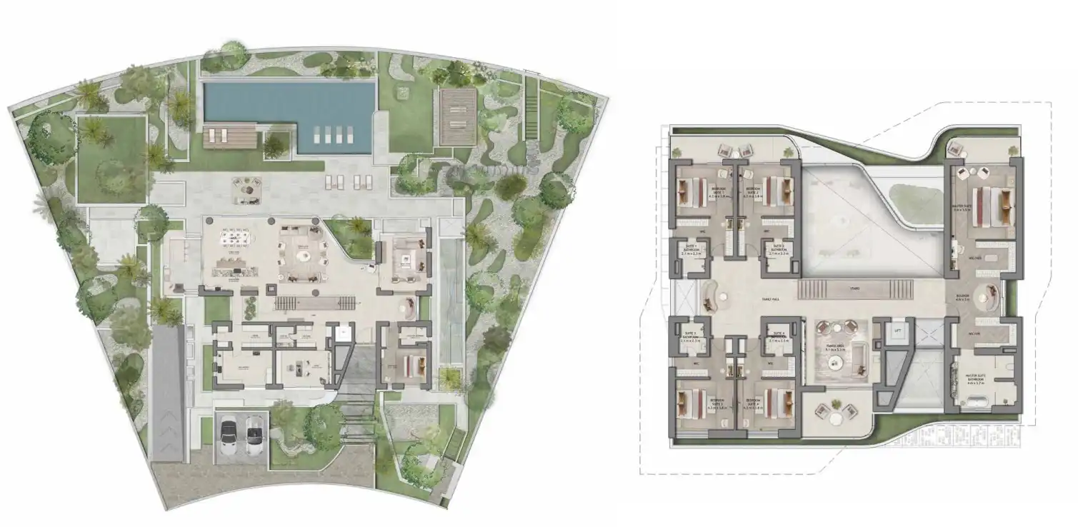 Floor Plans for Aldar The Wilds Moringa Mansions in Dubai