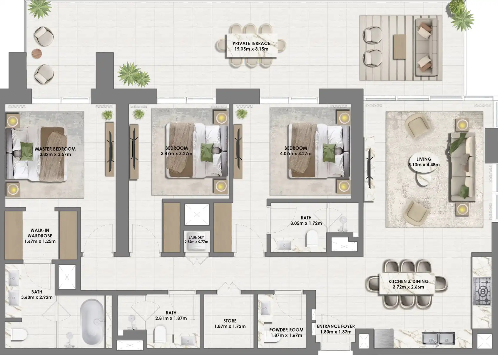 Floor Plans for Emaar Vida Residences Dubai Hills Estate in Dubai