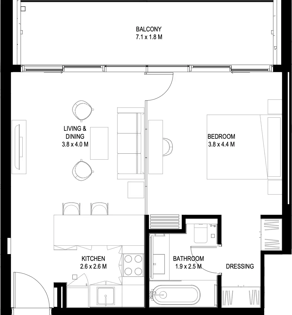 Floor Plans for Arada IL Teatro Residences 2 in Sharjah