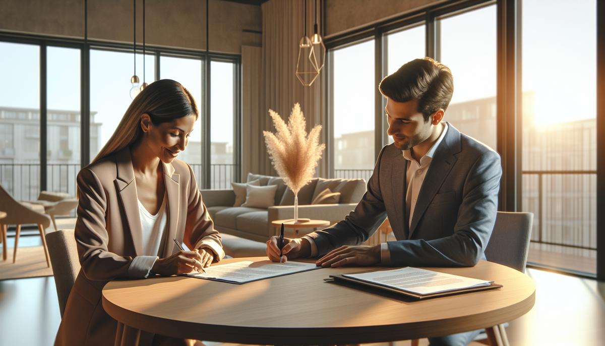 Регистрация договора аренды в Грузии: когда нужна и какие плюсы даёт Агент и арендатор подписывают договор аренды