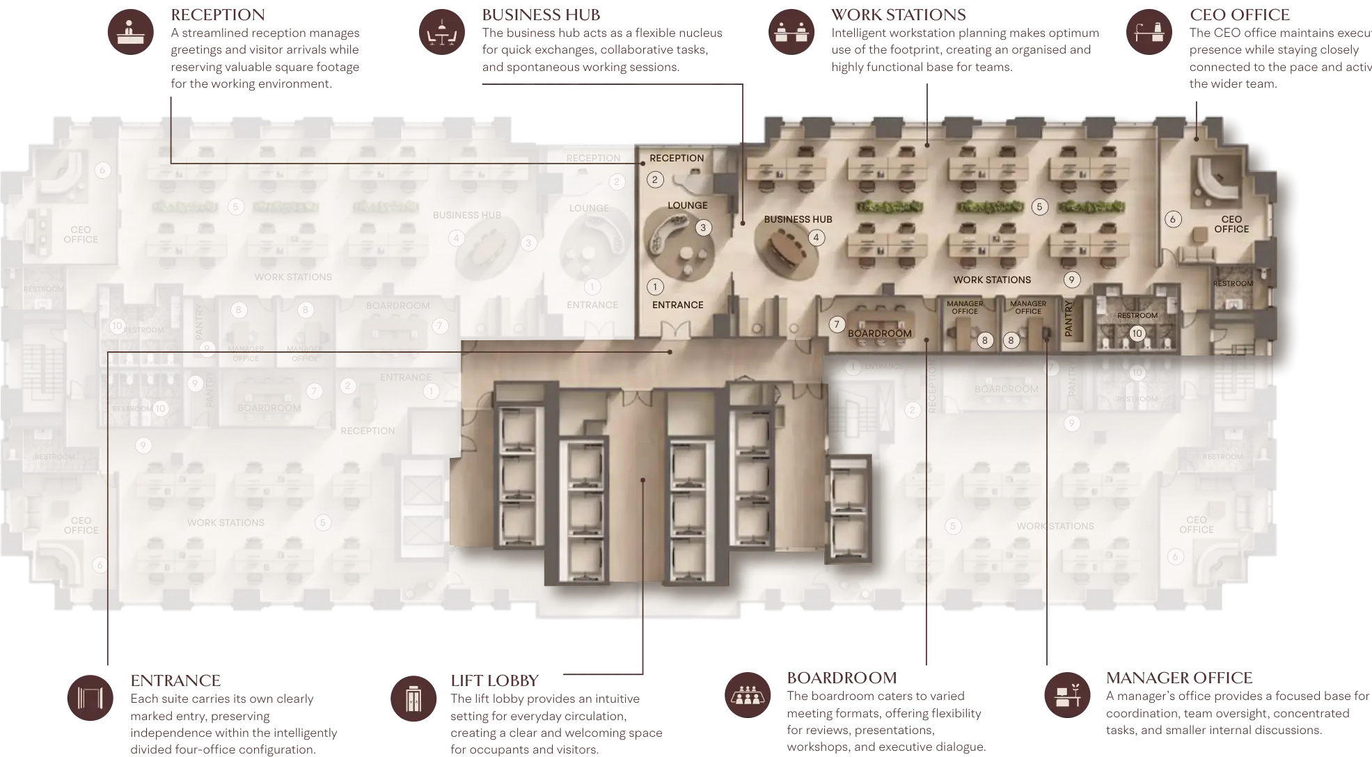 Floor Plans for AHS Twin Towers in Dubai