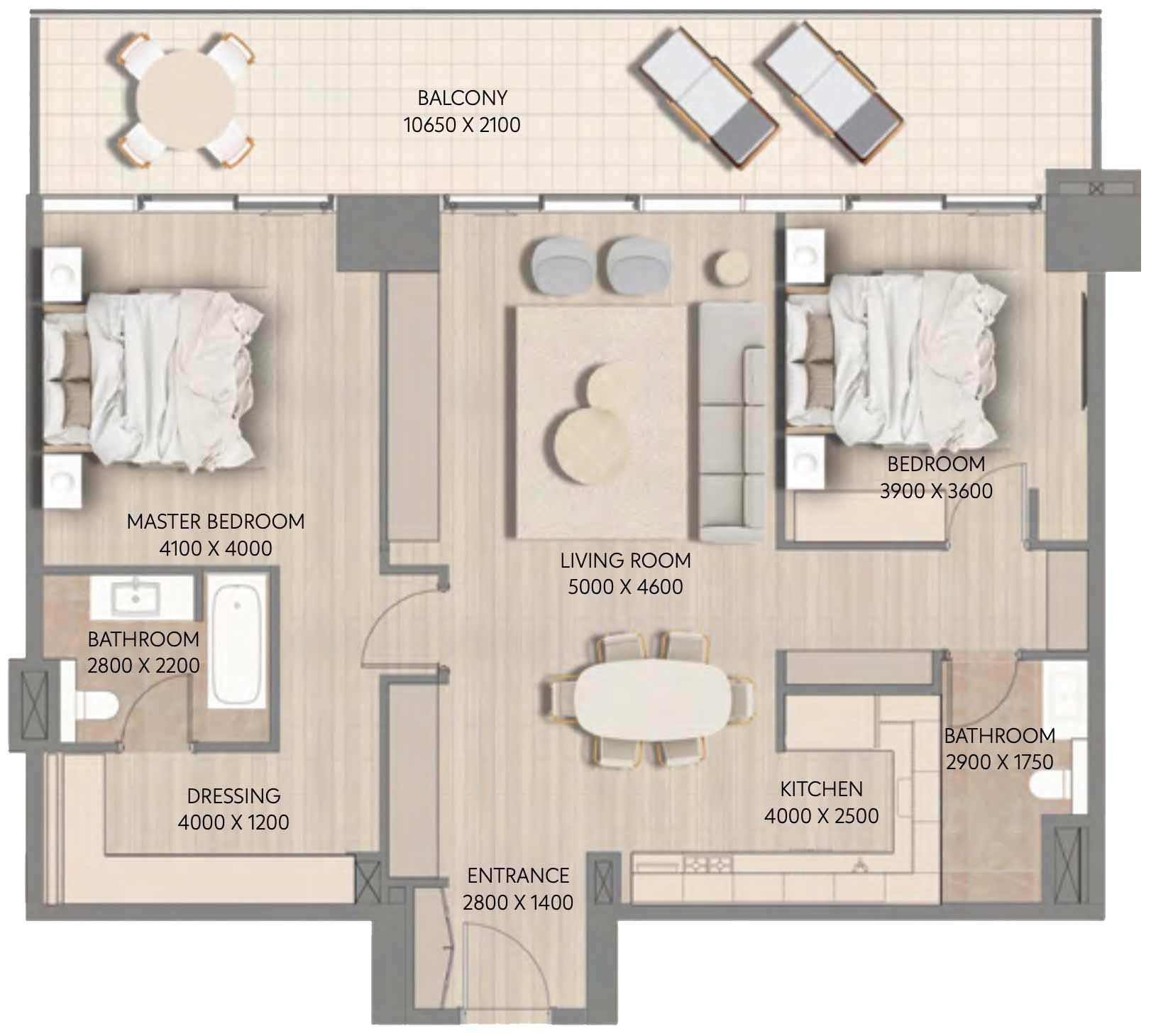 Floor Plans of RAK Properties Cape Hayat