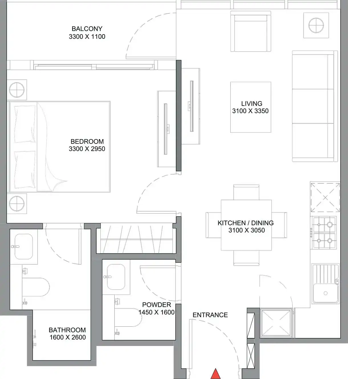 Floor Plans for Sobha Florine Beach Residences in Umm Al Quwain