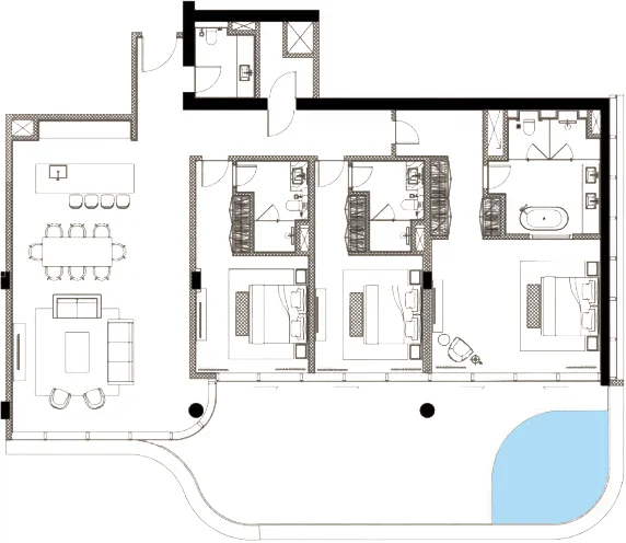 Floor Plans for Sensoria at FIVE Luxe JBR in Dubai