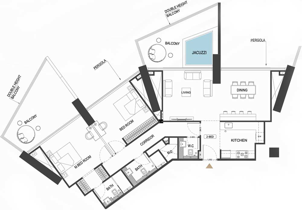 Floor Plans of Binghatti Royale