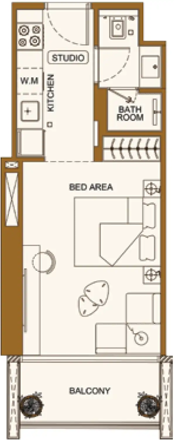 Планировка Binghatti Luxuria