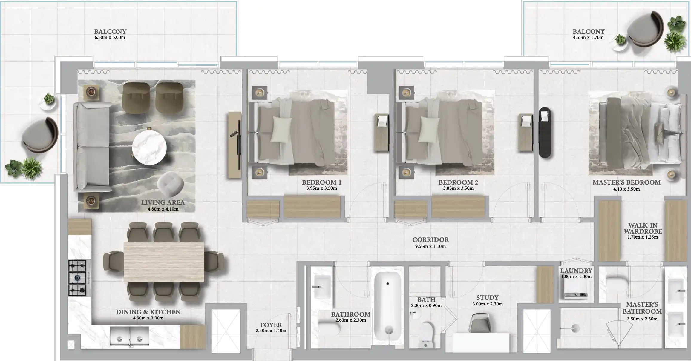 Floor Plans for Emaar Marina Place in Dubai