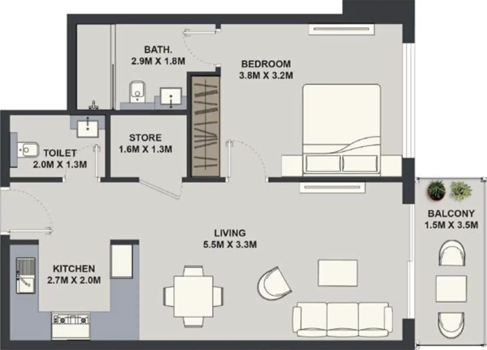 Floor Plans of Maison Elysee 3