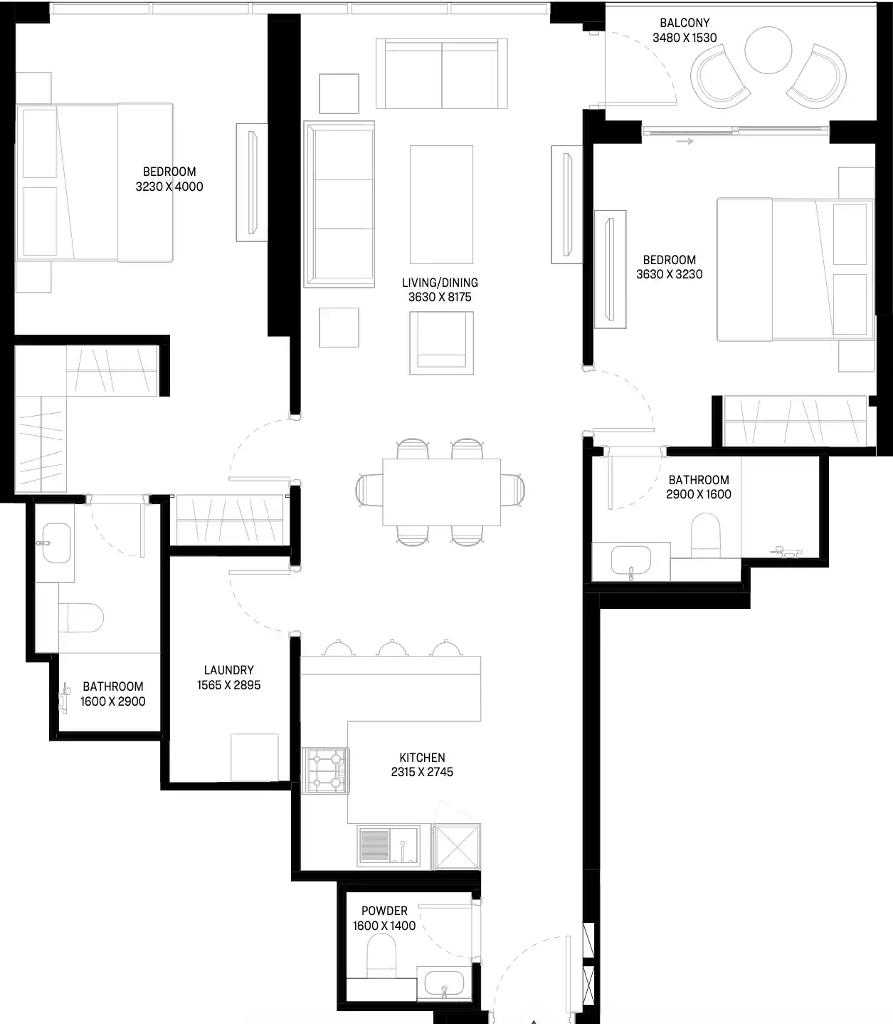 Floor Plans of Sobha Waves Opulence