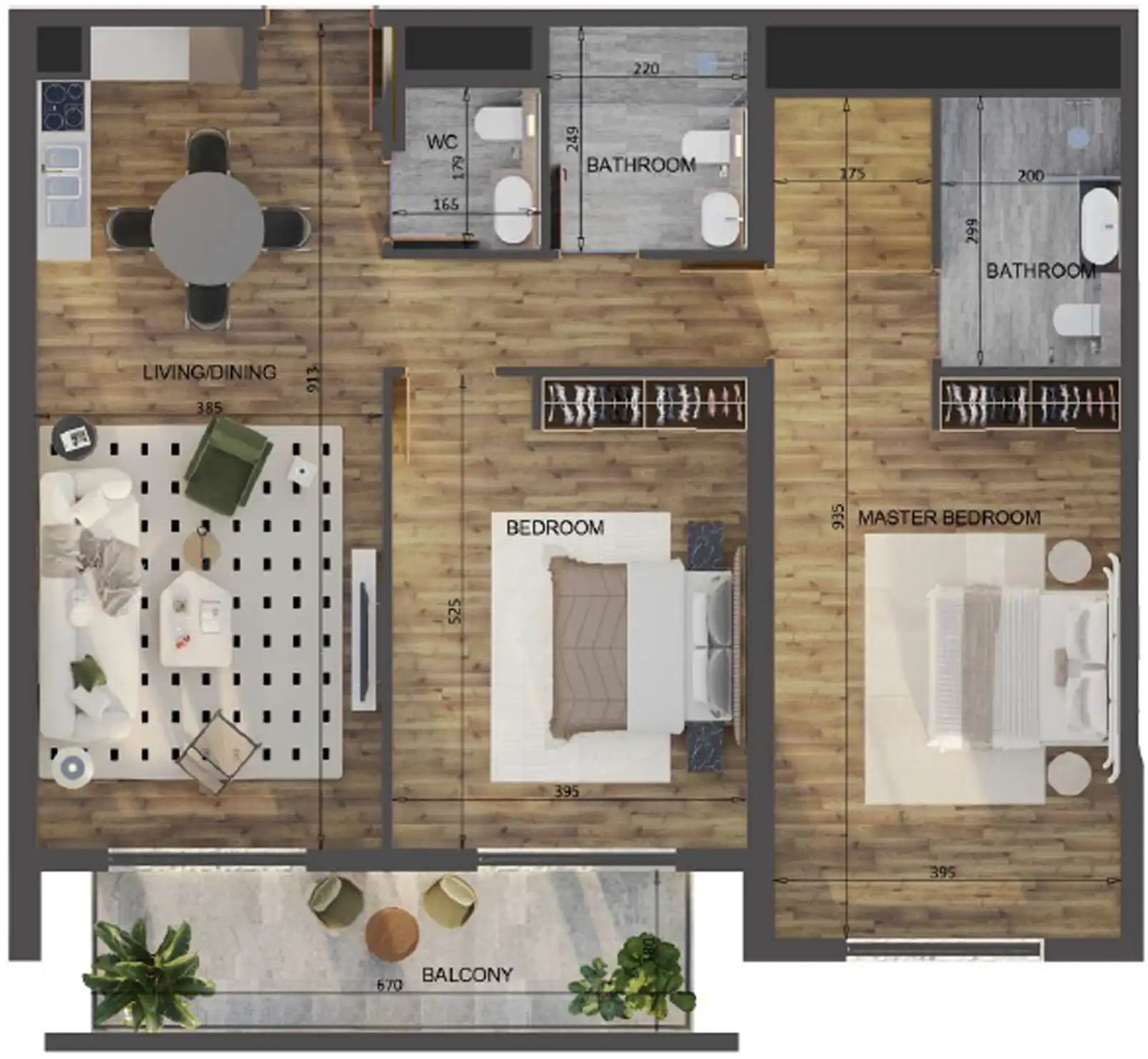 Floor Plans for Carmel Residence JVC in Dubai