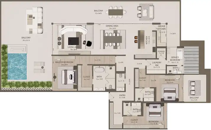 Floor Plans for Omoria Private Residences in Dubai