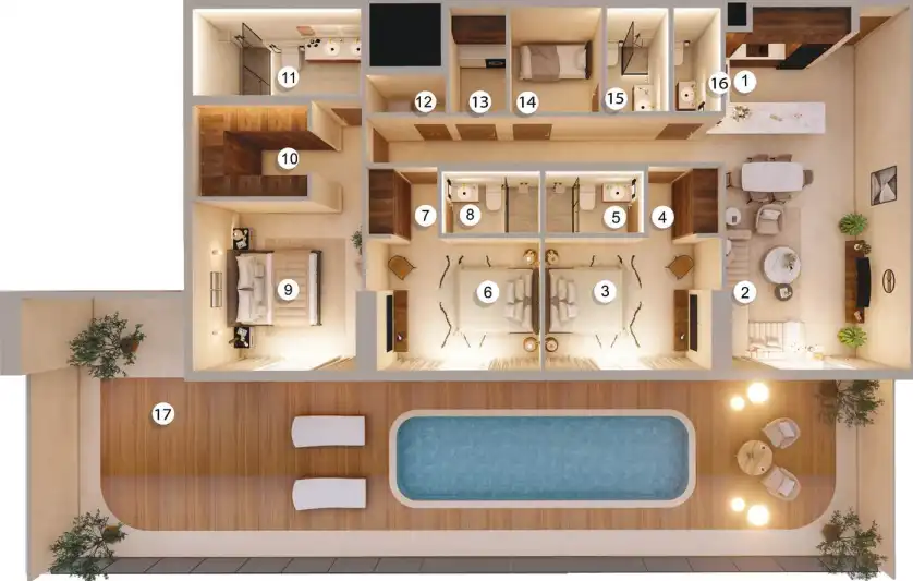 Floor Plans of Tivano