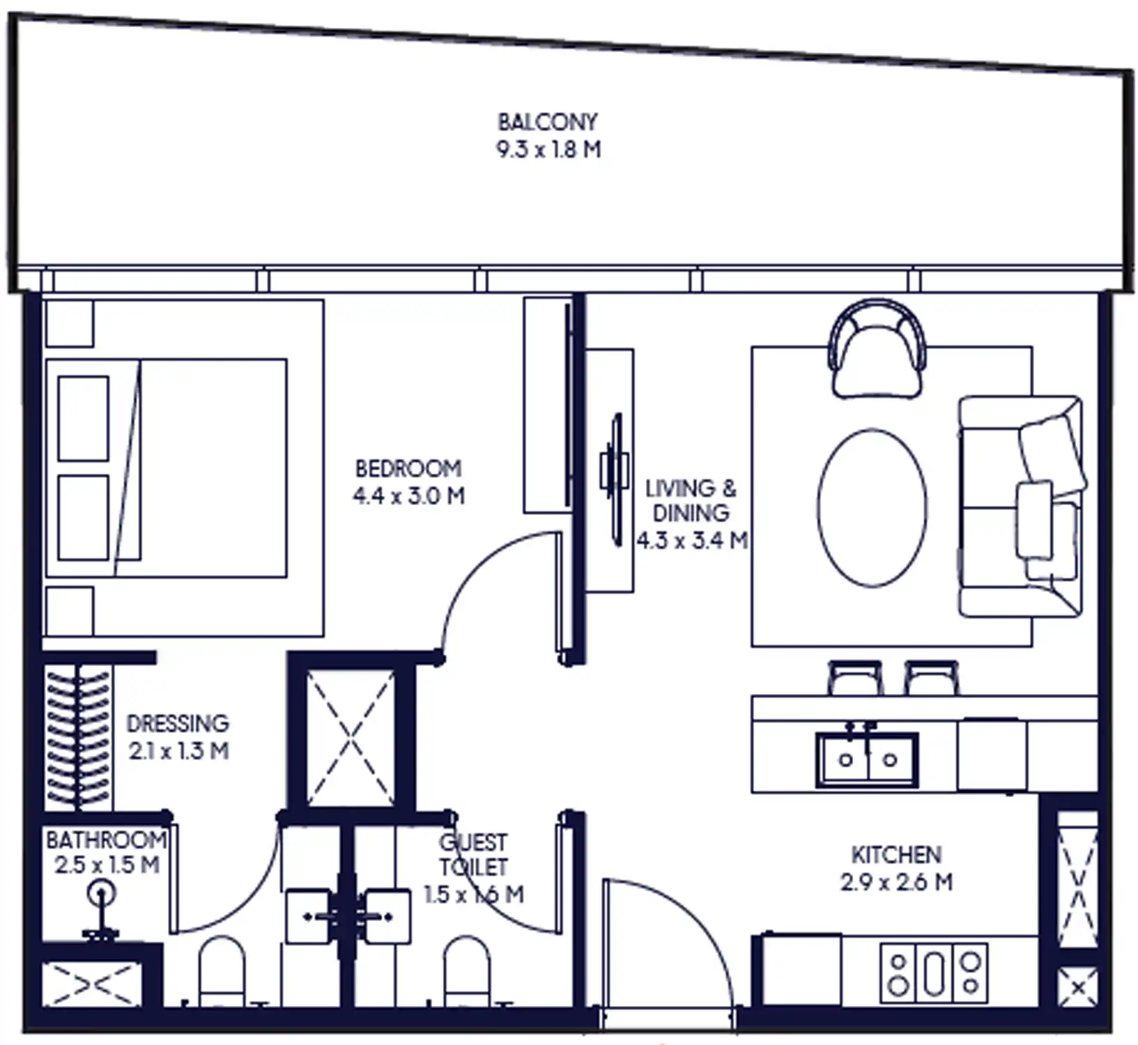Floor Plans for Arada Inaura Hotels & Residences in Dubai