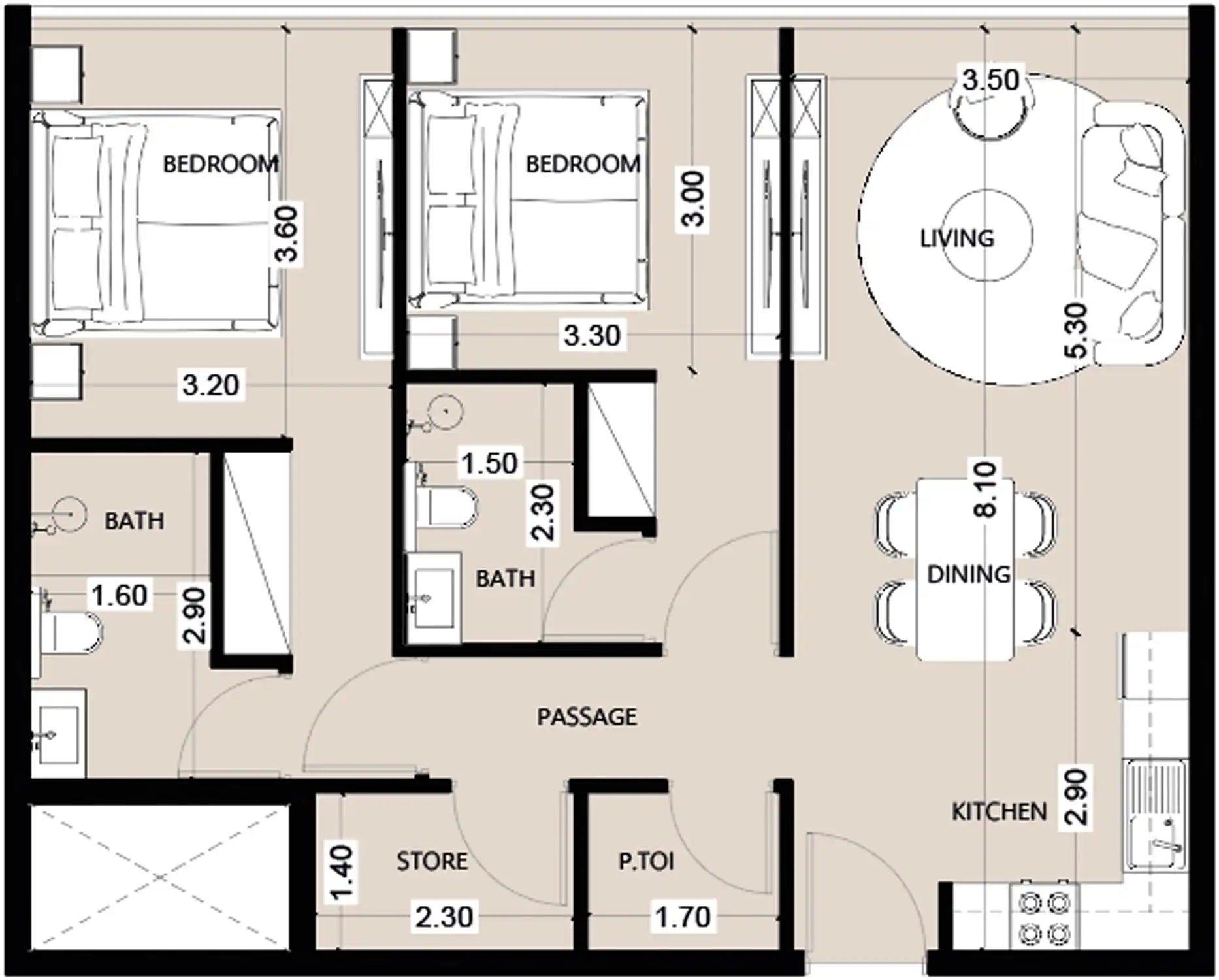 Floor Plans for Al Haseen Residences 6 in Dubai