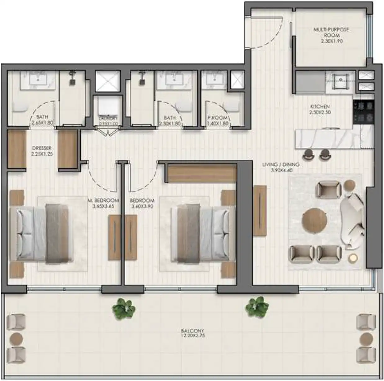 Floor Plans for Nshama Belmont in Dubai
