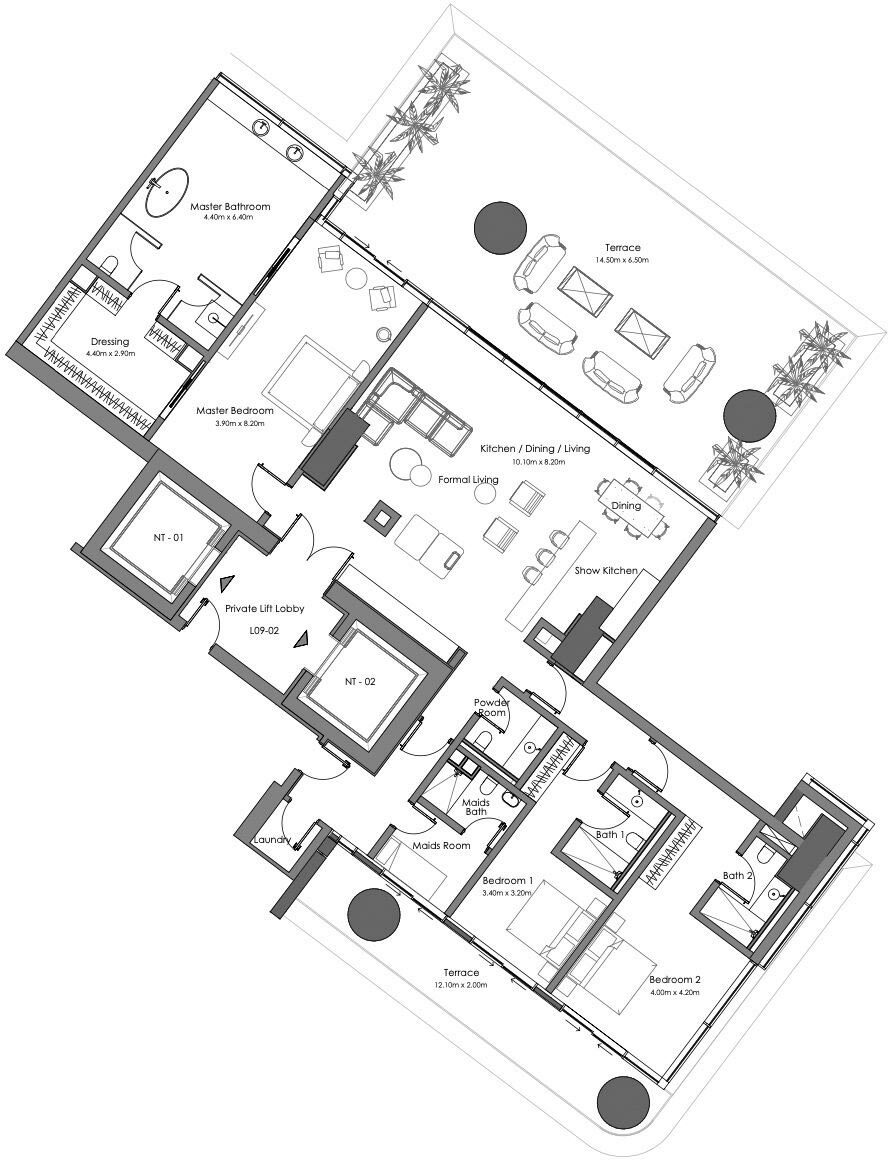 Floor Plans of Omniyat Vela Viento