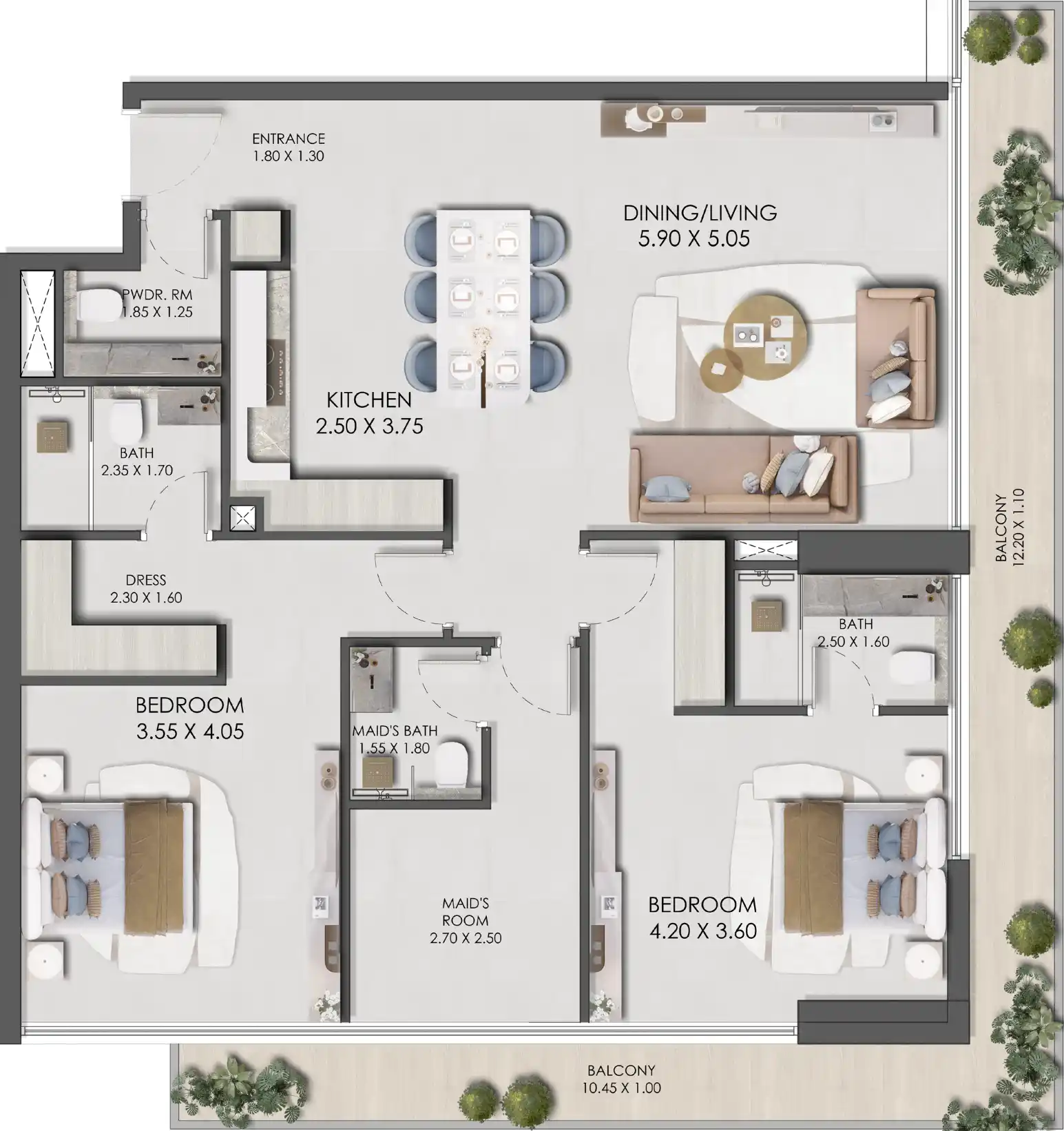 Floor Plans for Prescott Legado in Dubai