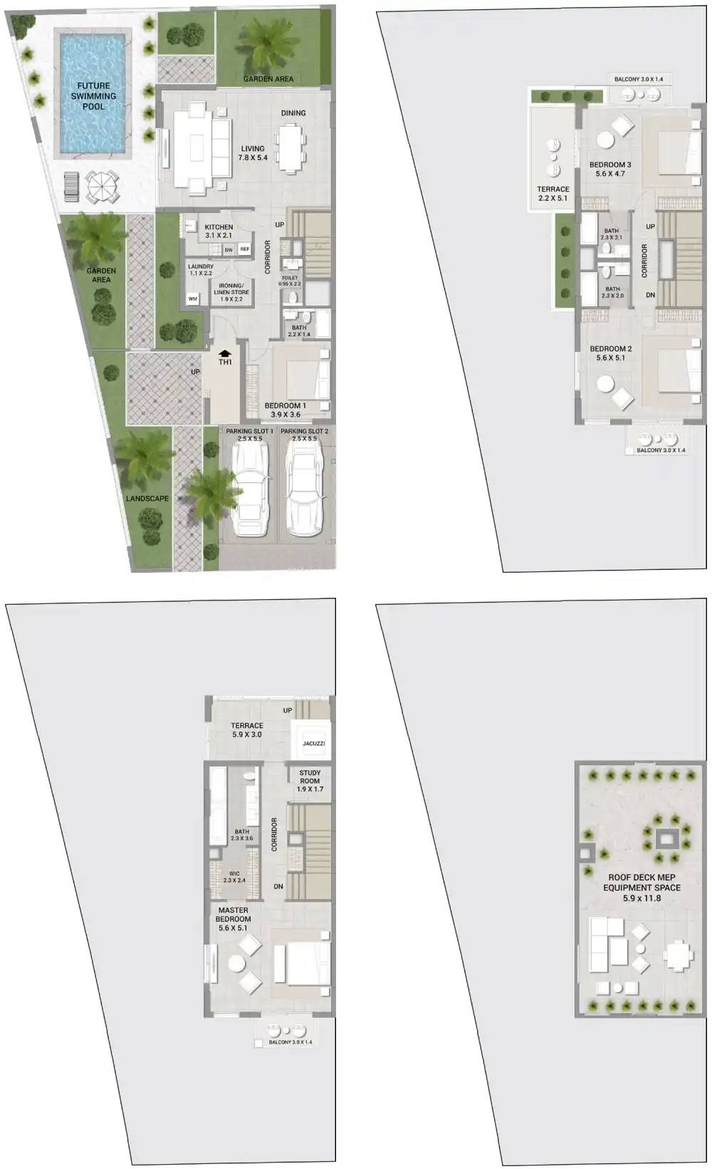 Планировки Sunset Grove Homes