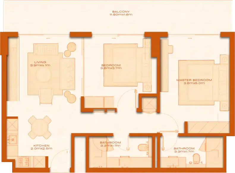 Floor Plans of Modo at Avenew 888