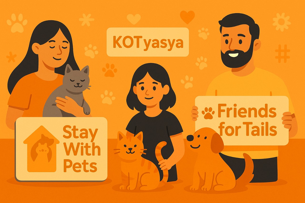 Три фонда помощи животным TailsPal: Stay With Pets, KOTyasya и Friends for Tails