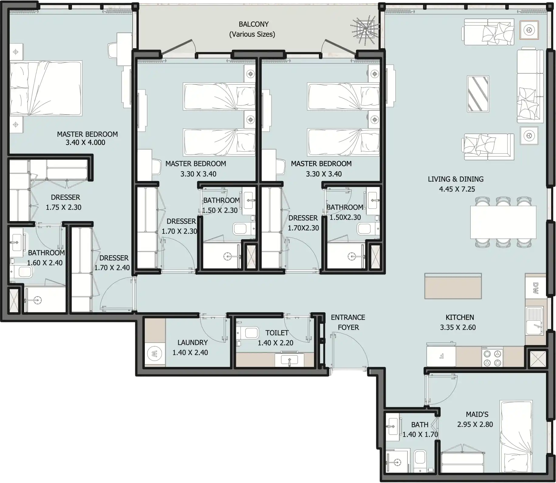 Floor Plans of Verdana Empire by Reportage Properties