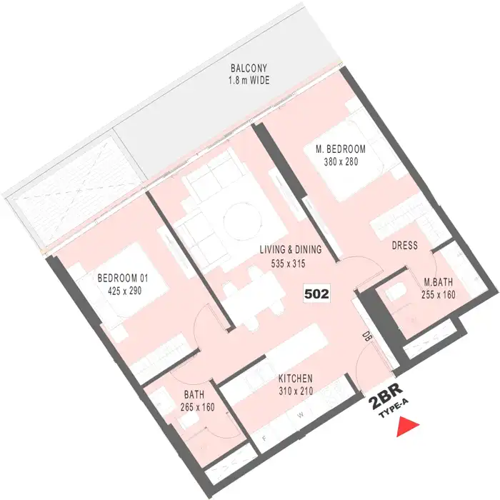 Floor Plans of Marlin 2 by Reportage Properties