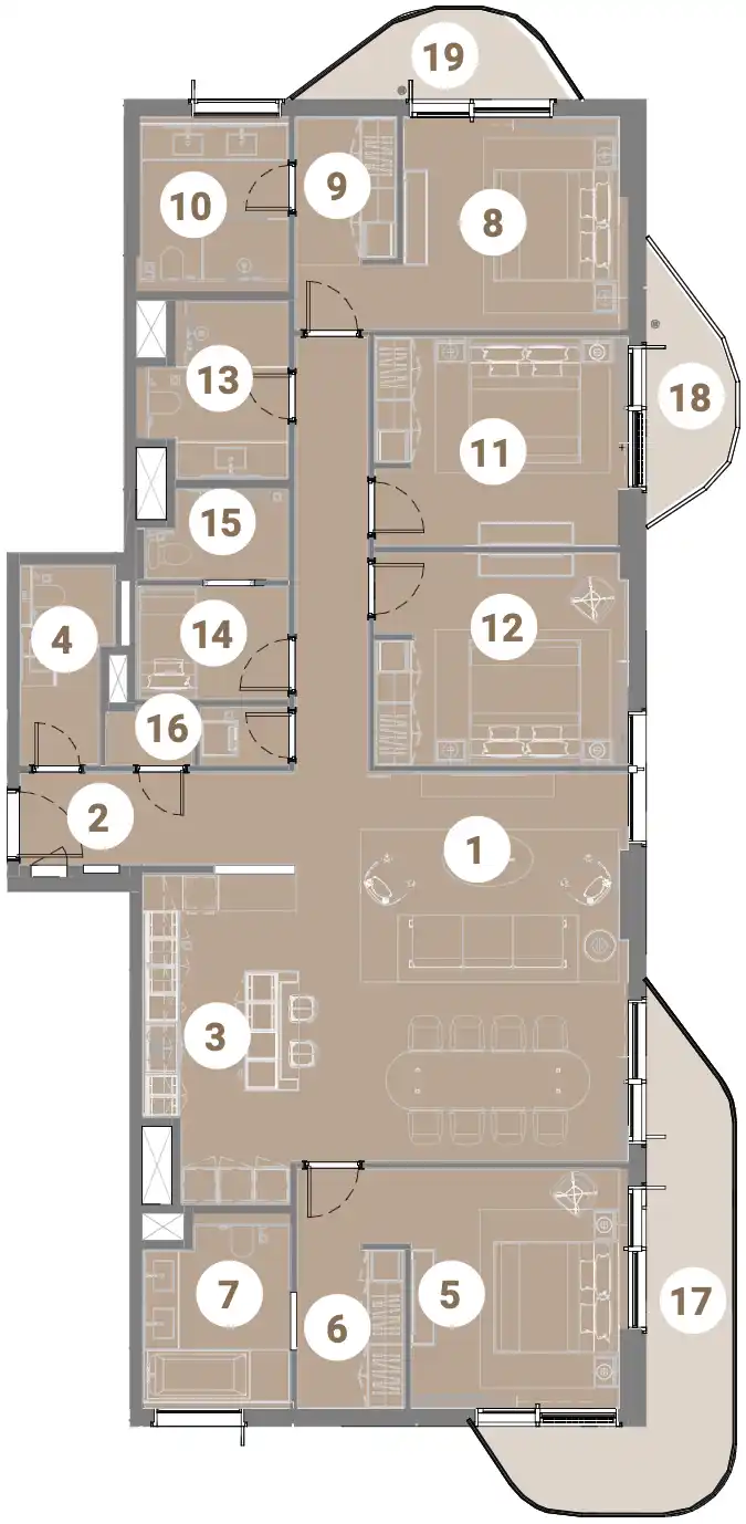 Floor Plans of Takaya Symphony