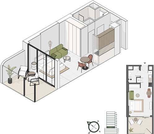 Floor Plans of EVERGR1N HOUSE by Object 1