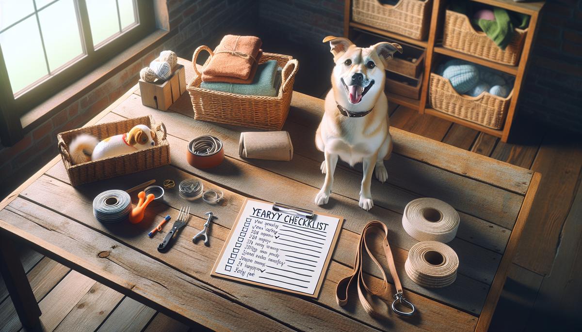 Как составить личный план помощи животным на год Щенок рядом с чек-листом