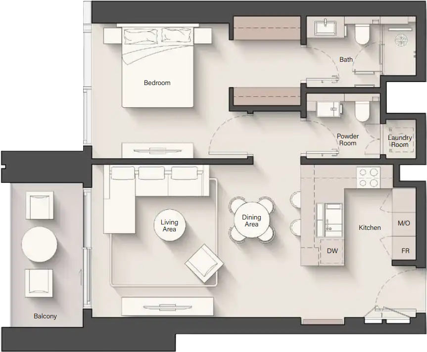 Floor Plans for Ellington Eltiera Views in Dubai