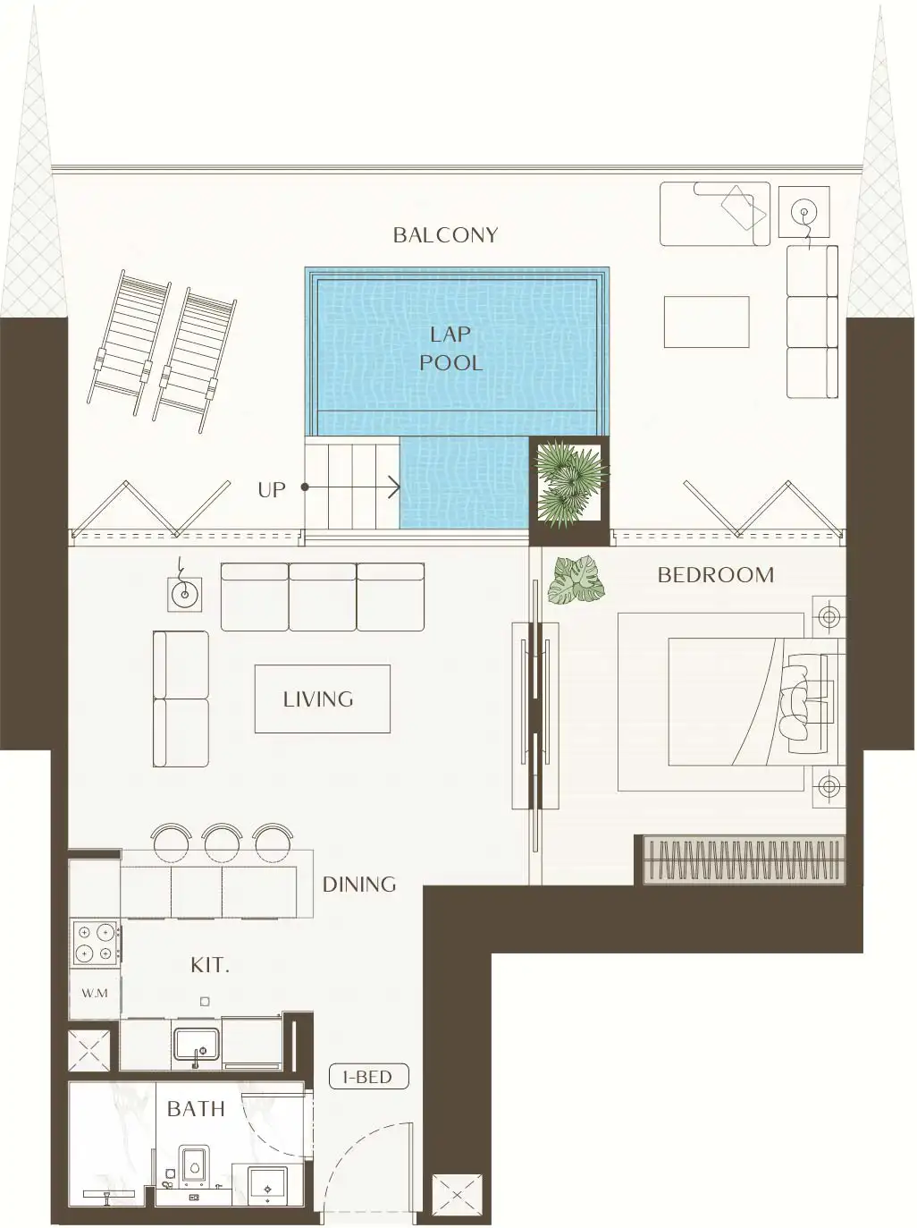 Floor Plans for One by Binghatti in Dubai