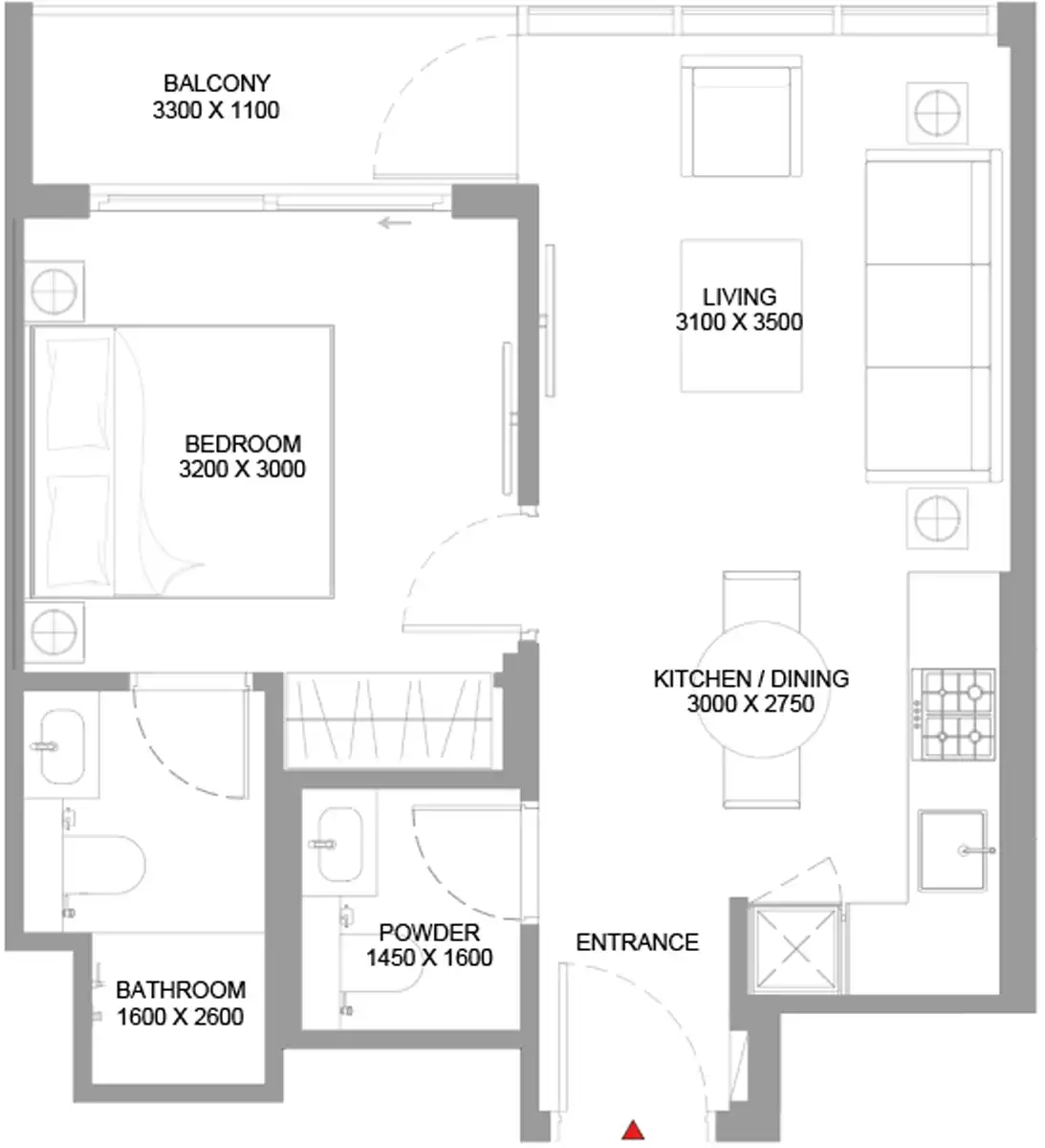 Floor Plans of Sobha Pearlside Marina Residences