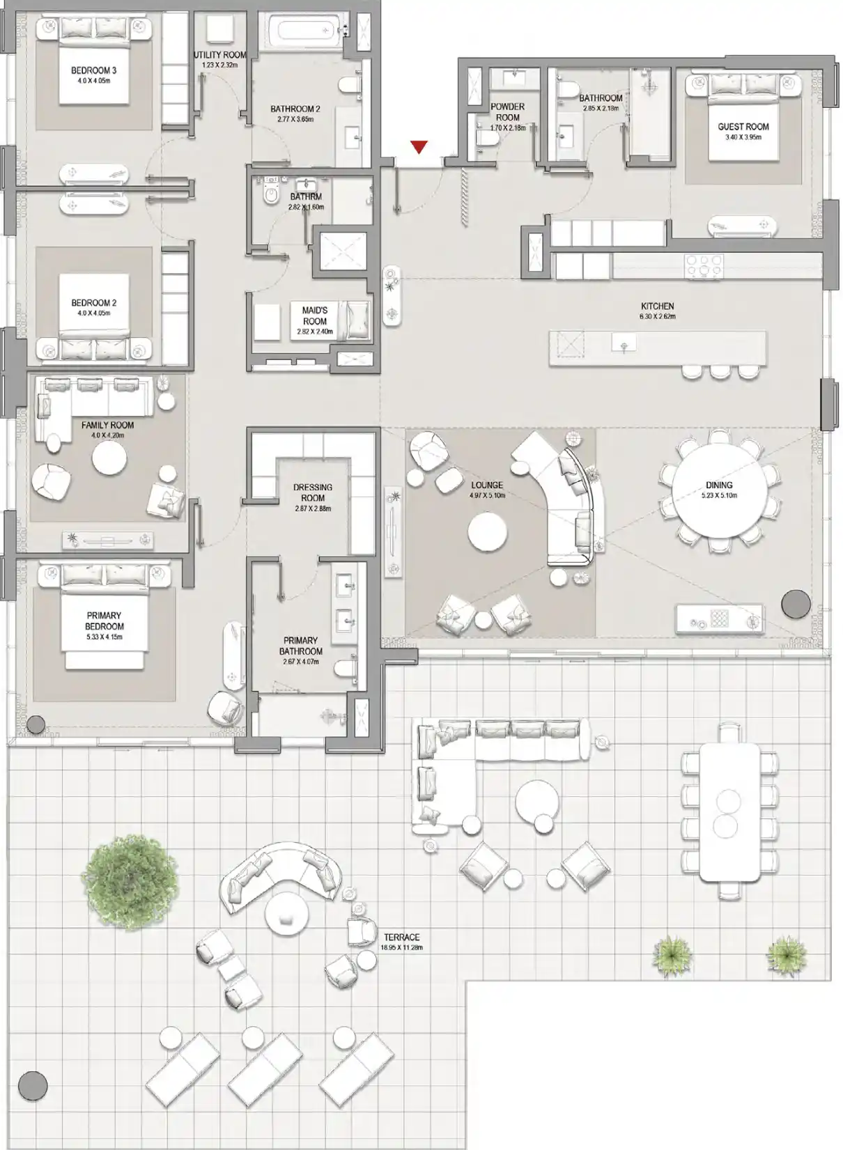 Floor Plans for Meraas Central Park Crestlane at City Walk in Dubai